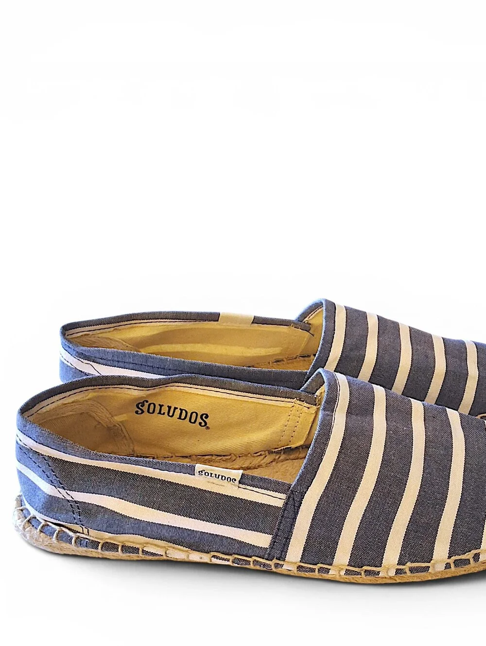 Soludos Striped Espadrilles Women’s Size 10 Blue White Slip On Flats